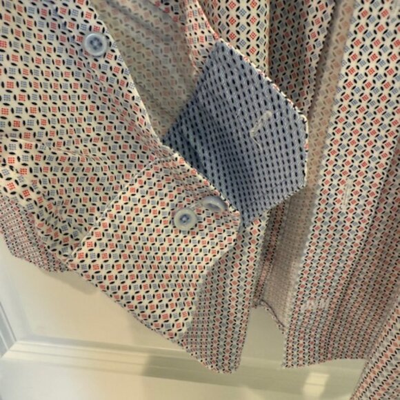 Lot of 4 Johnston & Murphy Printed Cotton Shirts (M) - Picture 3 of 16